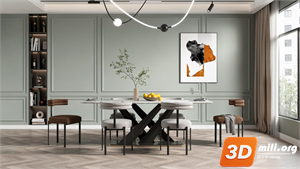Dining Table Set Skp Files